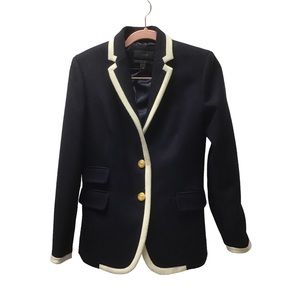 J. Crew Wool Blazer Navy 4P gold buttons WILL SWAP FOR A 6P